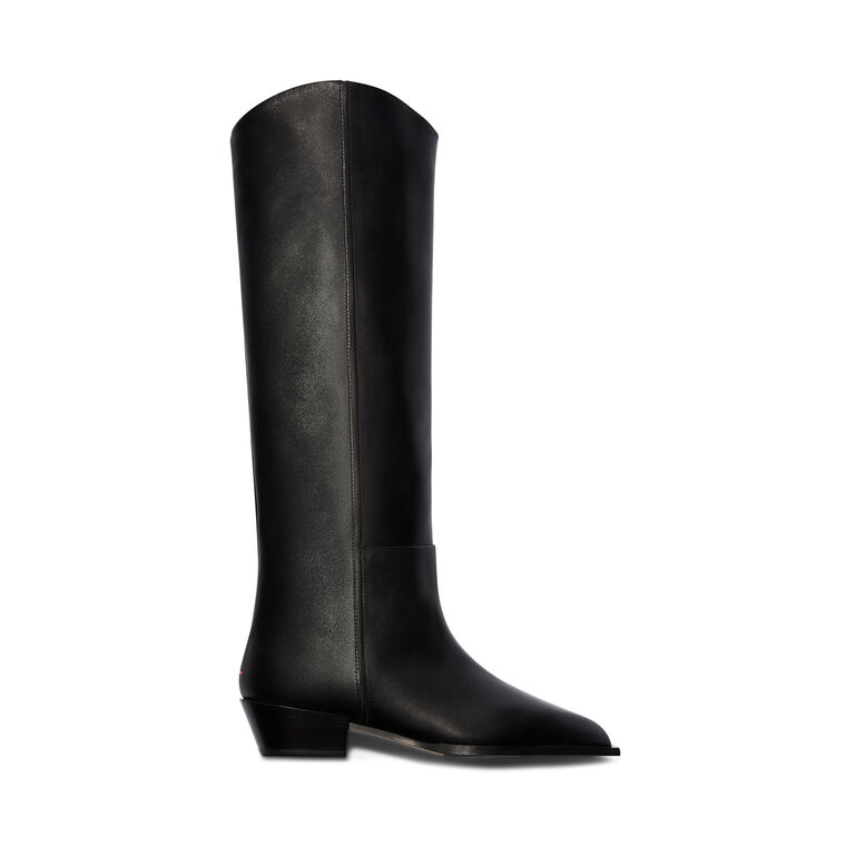 Arla Leather Cowboy Knee High Boot image number null