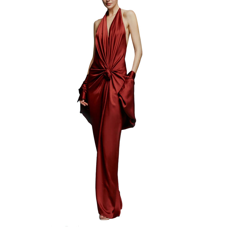 Jazmin Halterneck Maxi Dress image number null
