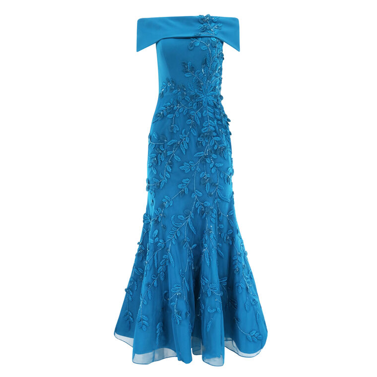 Off Shoulder Embellished Gown image number null