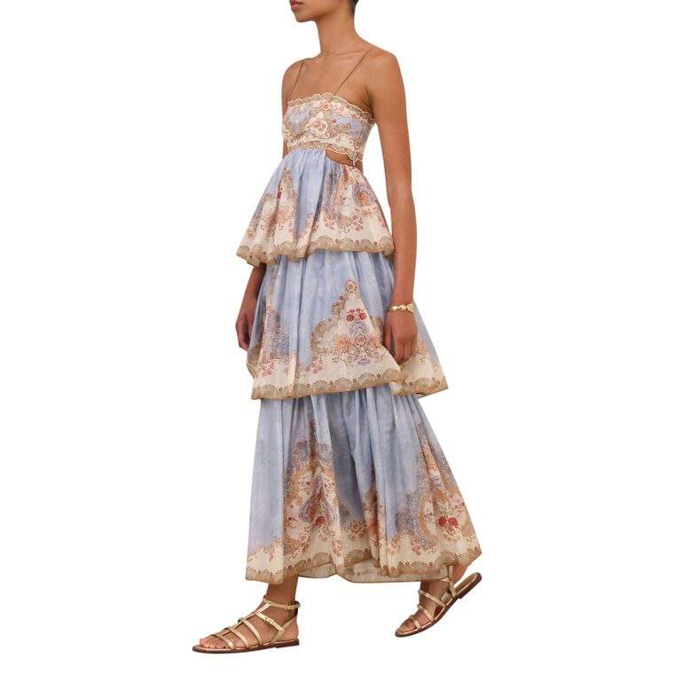 Daylight Sleeveless Tiered Maxi Dress image number null