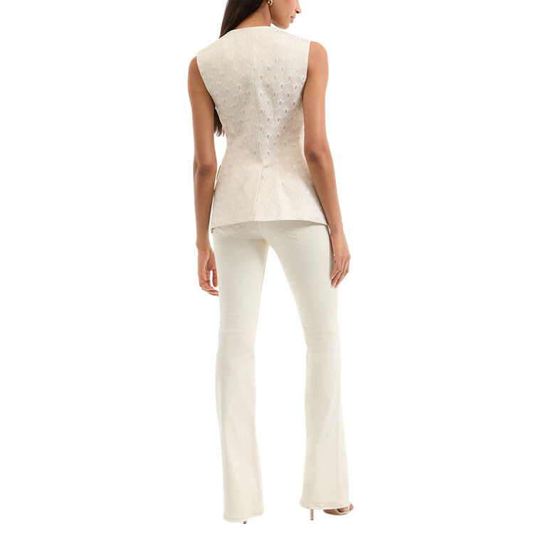 Lois Gold Print Vest image number null