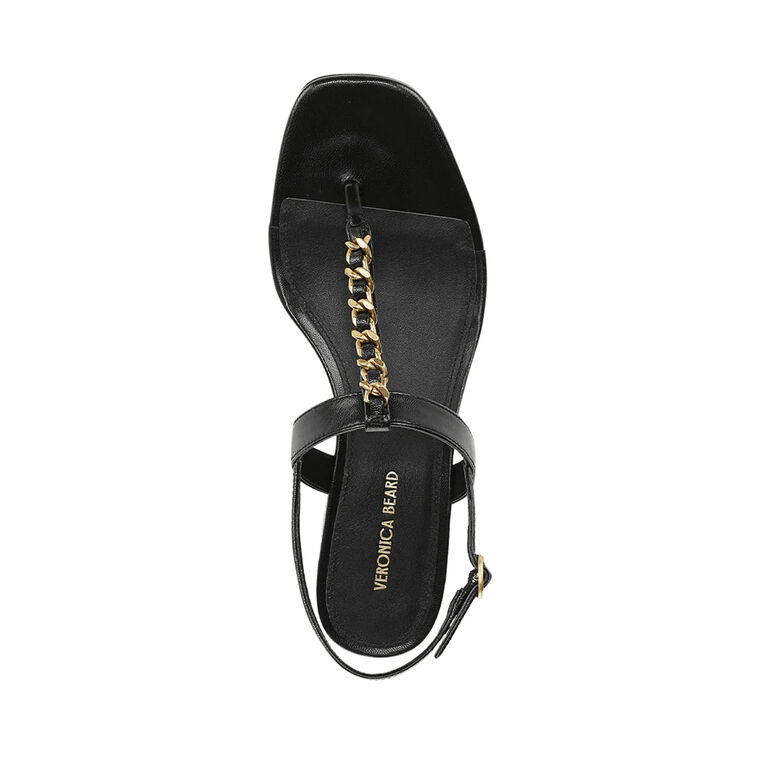 Andie Chain Detail Thong Block Heel Sandal image number null
