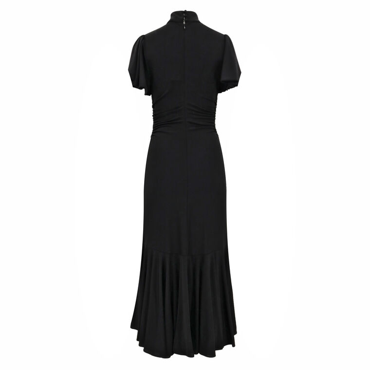 Hertha Tie-Neck Midi Dress image number null