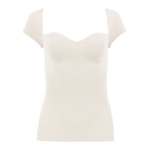 Heart Short Sleeve Knit Top