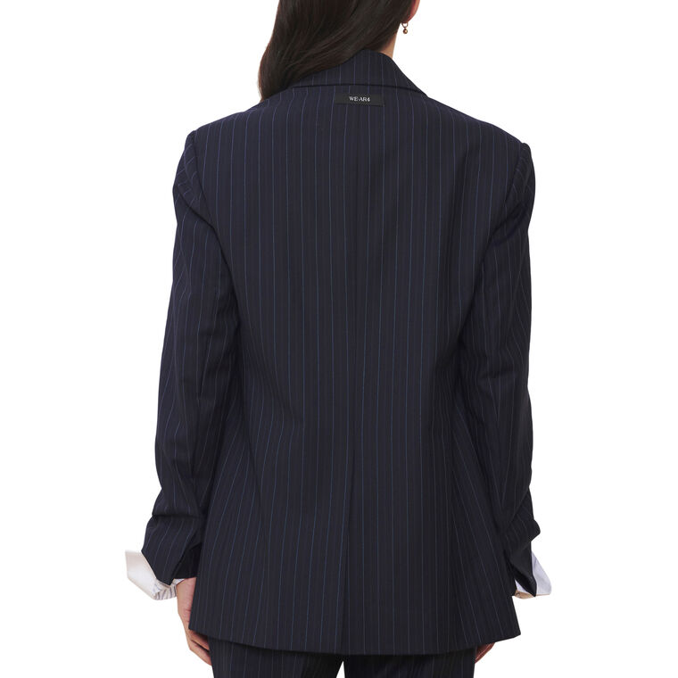 The Diana Pinstriped Blazer image number null
