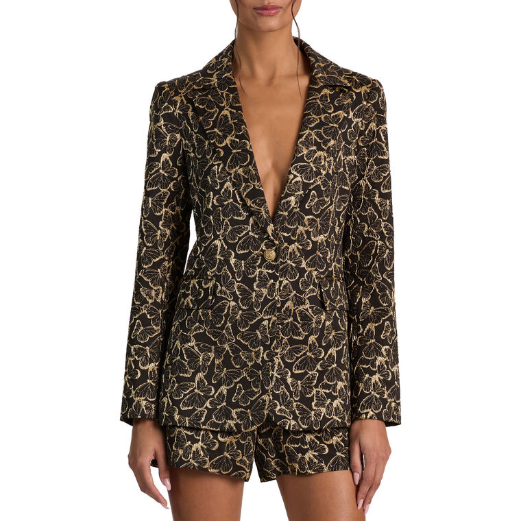 Macey Notch Collar Fitted Blazer image number null
