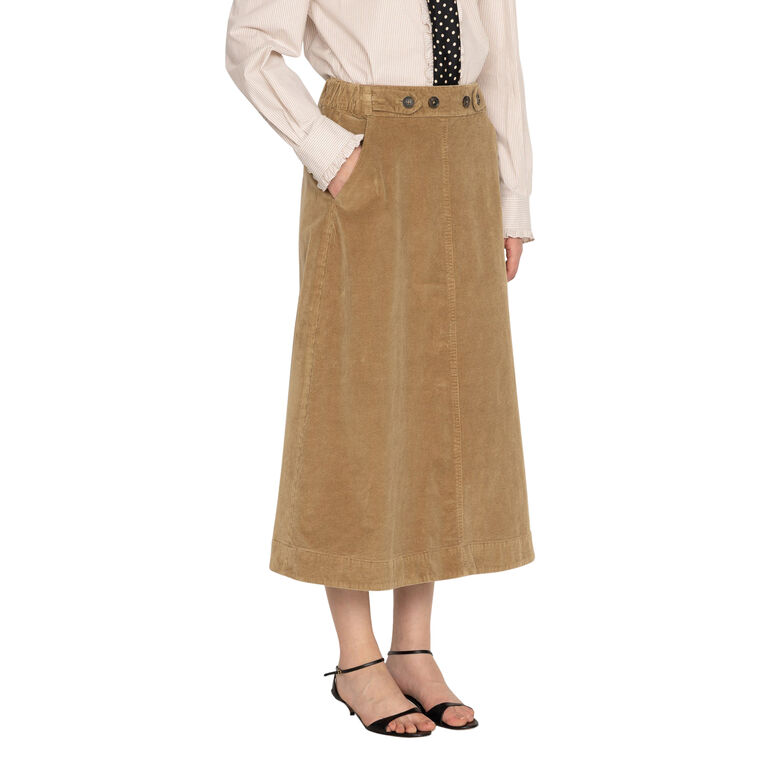 Garret Corduroy Midi Skirt image number null