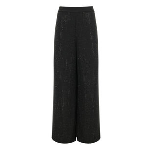 Poppi Wide-Leg Rhinestone Pant