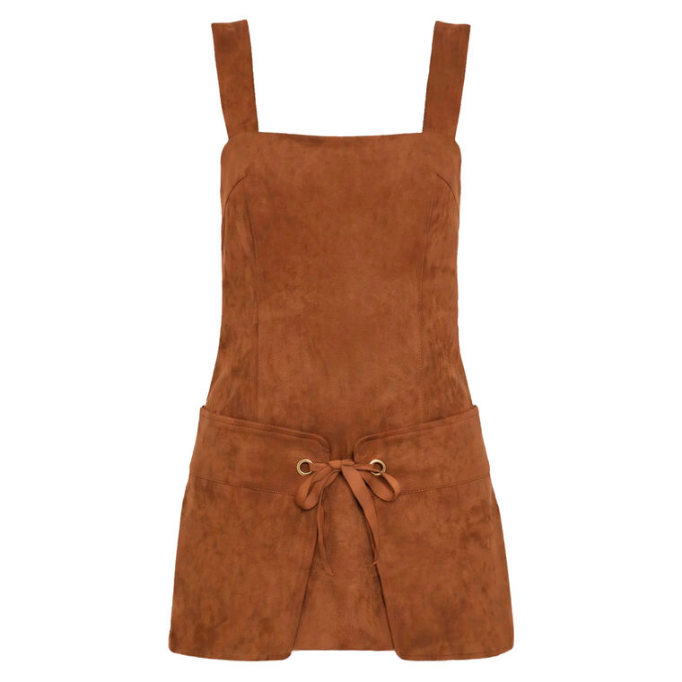Robin Suede Romper image number null