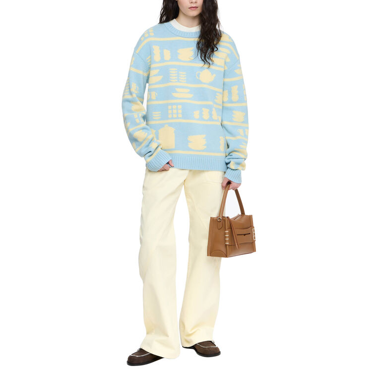 Crockery Jacquard Wool Sweater image number null