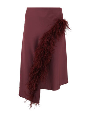 Lightweight Textured Satin Skirt