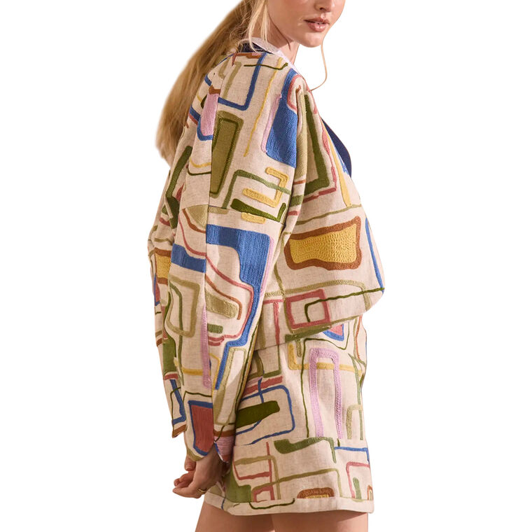 Miro Cropped Tapestry Jacket image number null