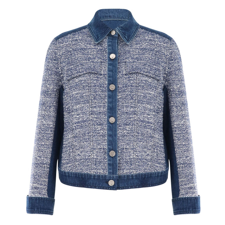 Gracie Textured Denim Jacket image number null