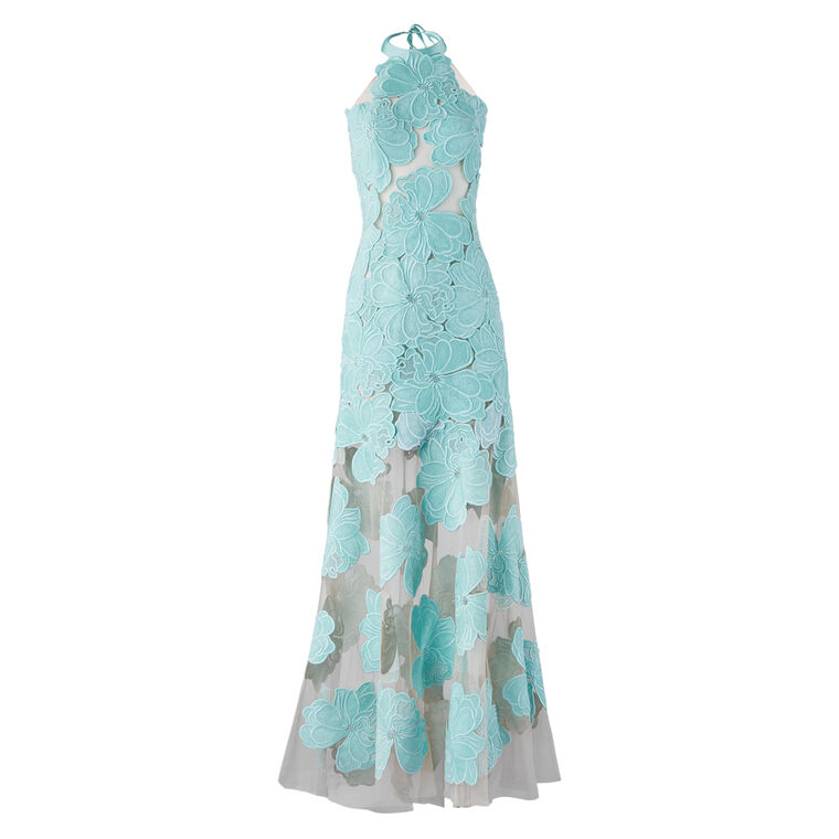 Silvia Tcherassi Mab Halterneck Lace Maxi Dress | Tootsies