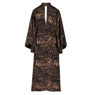 Post Treasured Long Sleeve Silk Midi Dress