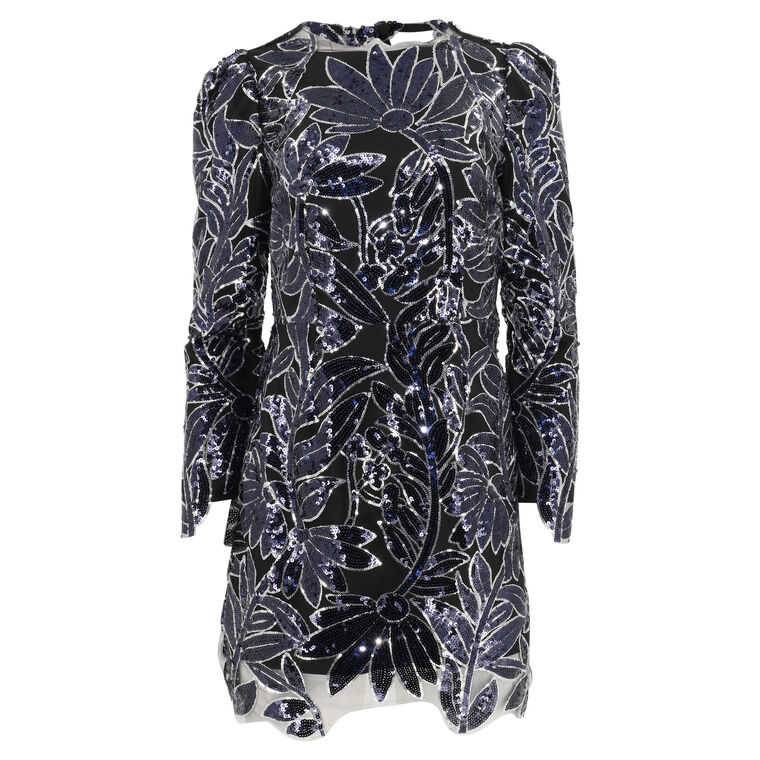 Scottie Floral Sequins Dress image number null