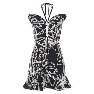 Asas Linen Butterfly Mini Dress
