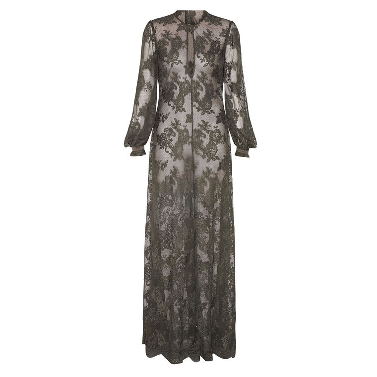 Memento Long Sleeve Lace Maxi Dress image number null