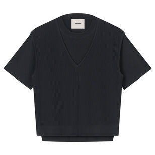 Orca Double Layered Short Sleeve Knitted Shirt