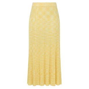 Illuminate Mouline Ribbed Knit Midi Skirt