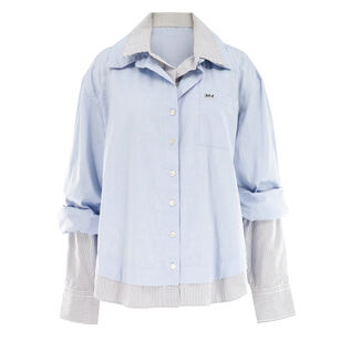 Zayna Double Layer Button Down Shirt