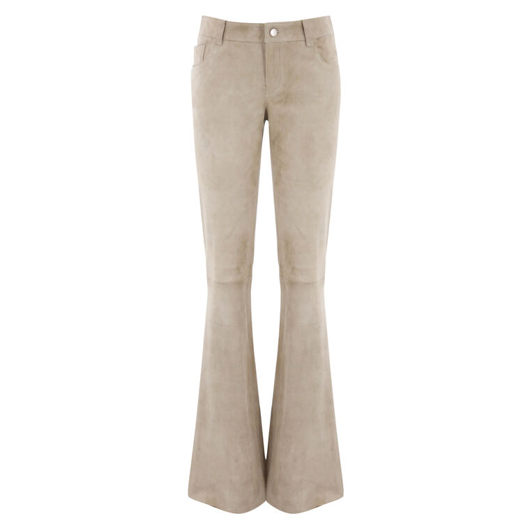 Suede Flare Jean image number null