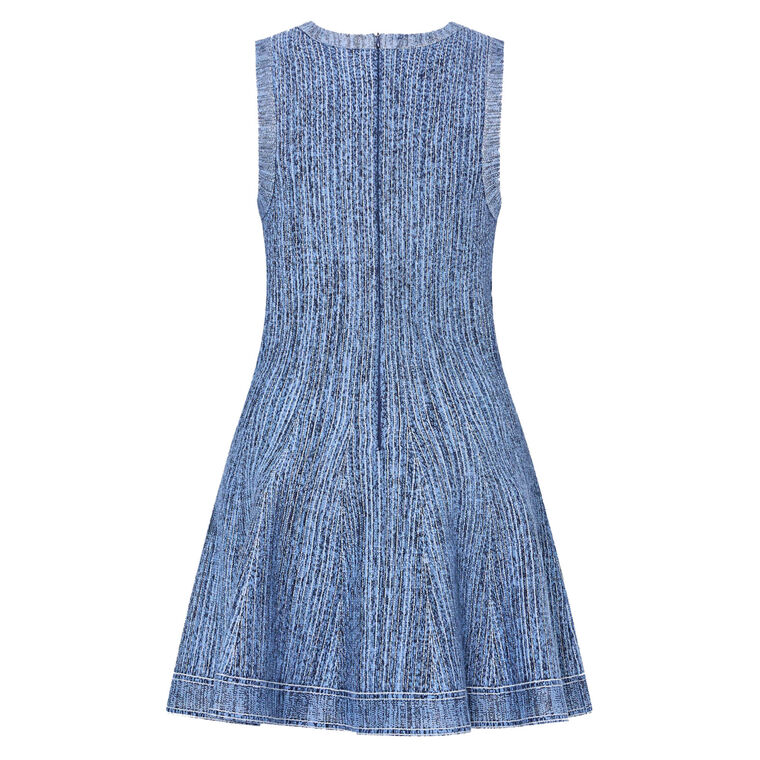 Shelby Sleeveless Pinstripe Knit Mini Dress image number null