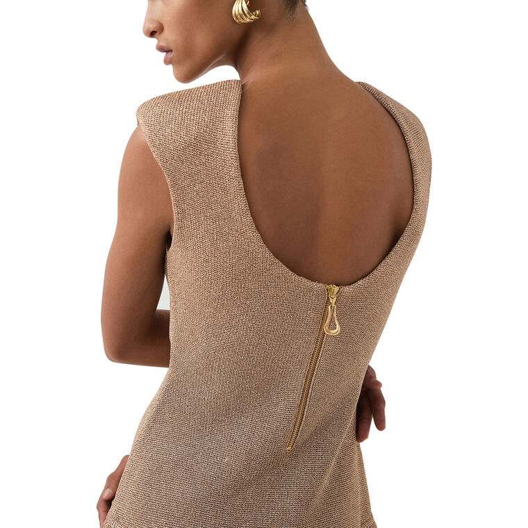 Sleeveless Breeze Knit Mini Dress image number null