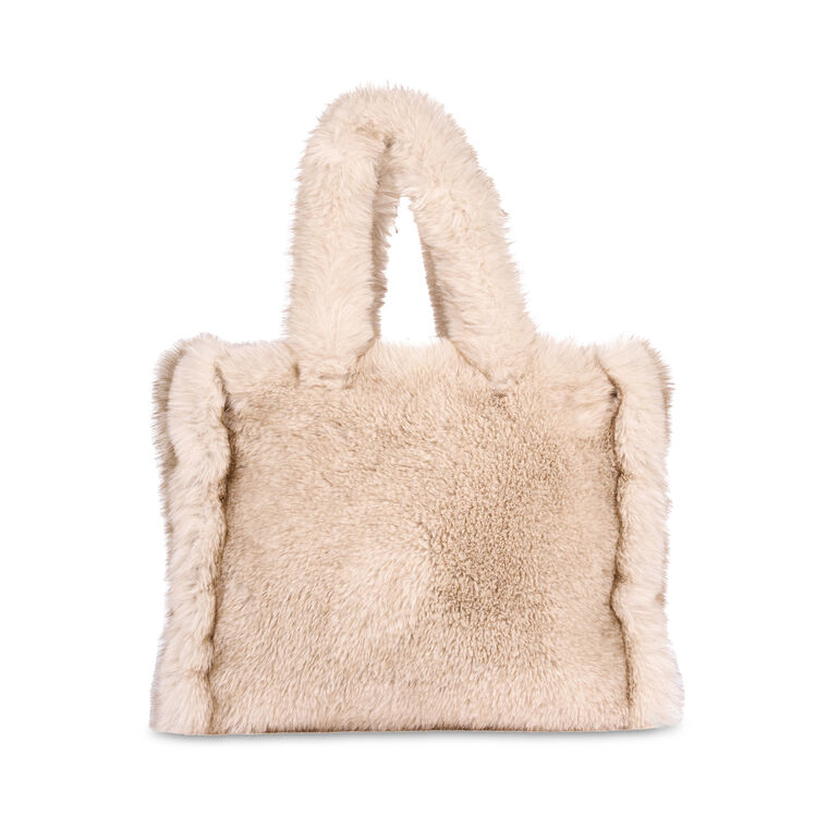 Oversized Faux Fur Tote image number null