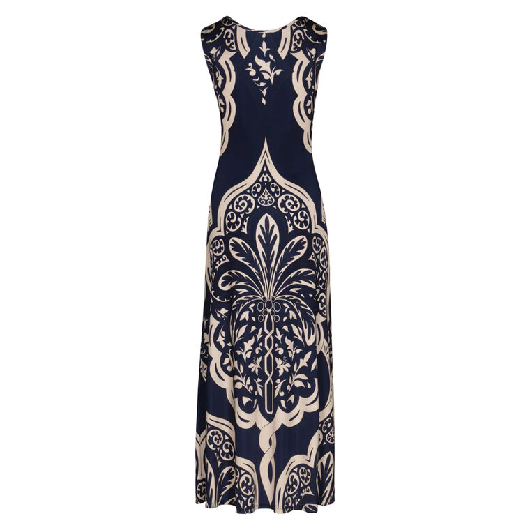 Voyage Reversible Sleeveless Ankle Dress image number null