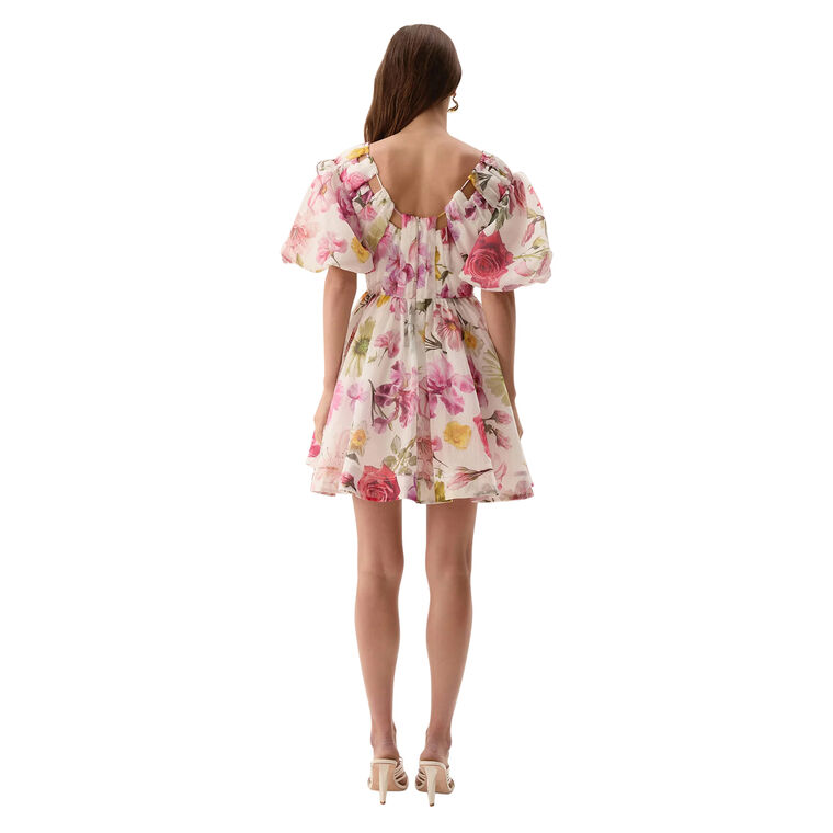 Fleur Puff Sleeve Mini Dress image number null