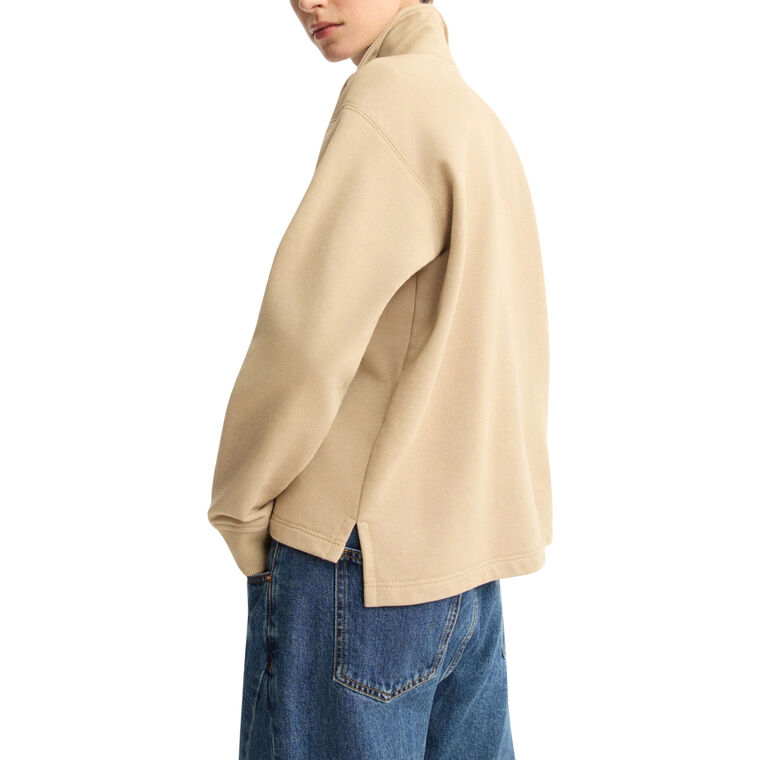 Elliot Long Sleeve Terry Cloth Polo Pullover image number null