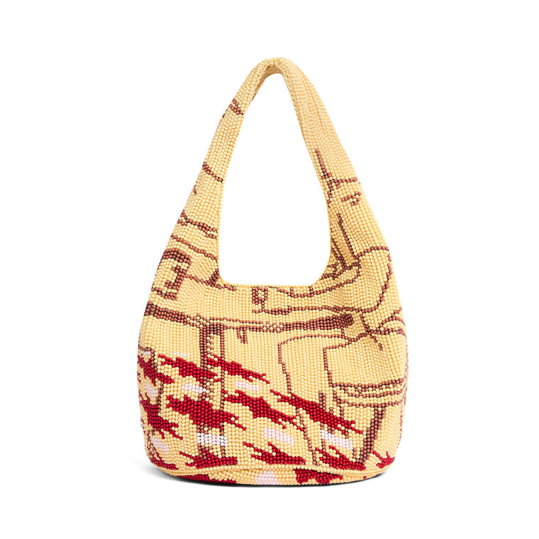 Mini Beaded Shopper Bag image number null