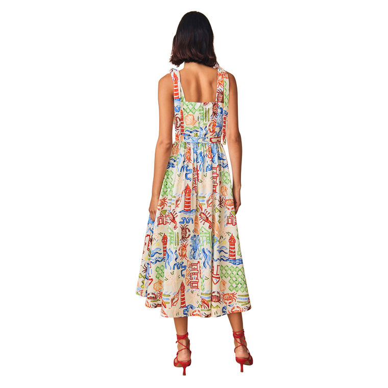 Quincy Marine Print Dress image number null