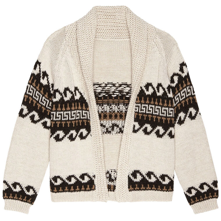 The Greek Key Lodge Cardigan image number null