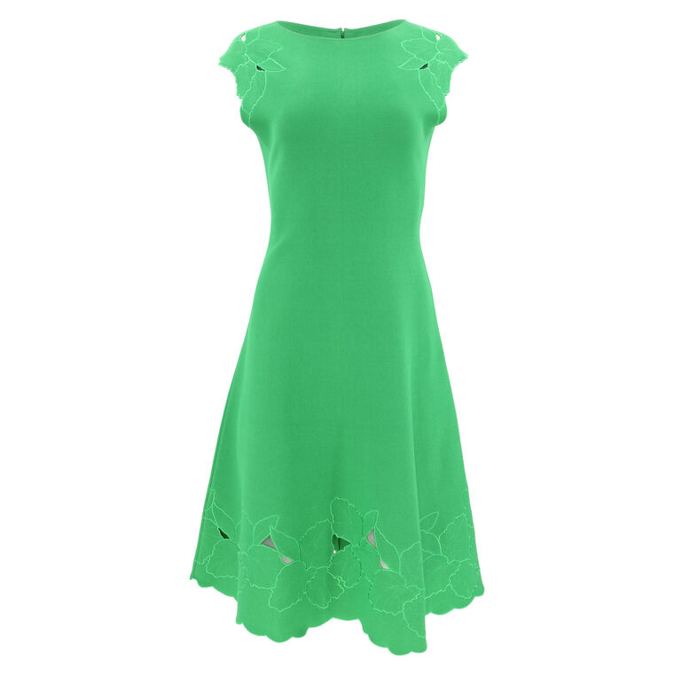 Boat Neck Flare Dress image number null