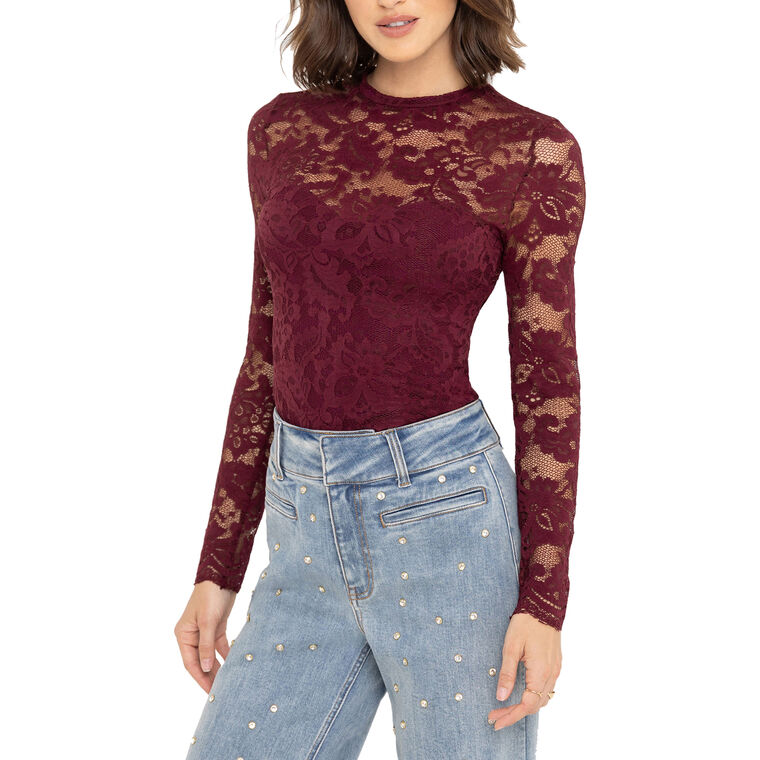 Clayton Long Sleeve Lace Top image number null