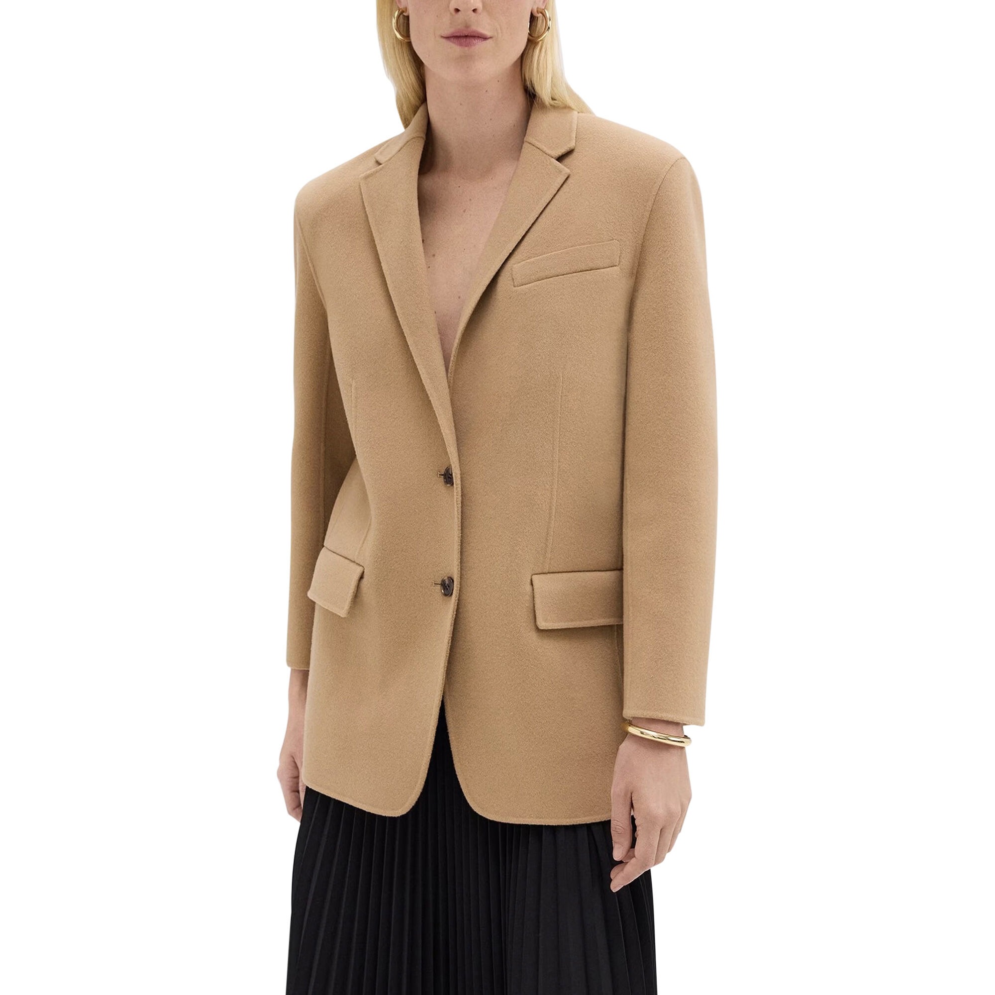 Oversized Blazer in Double-Face Wool-Cashmere