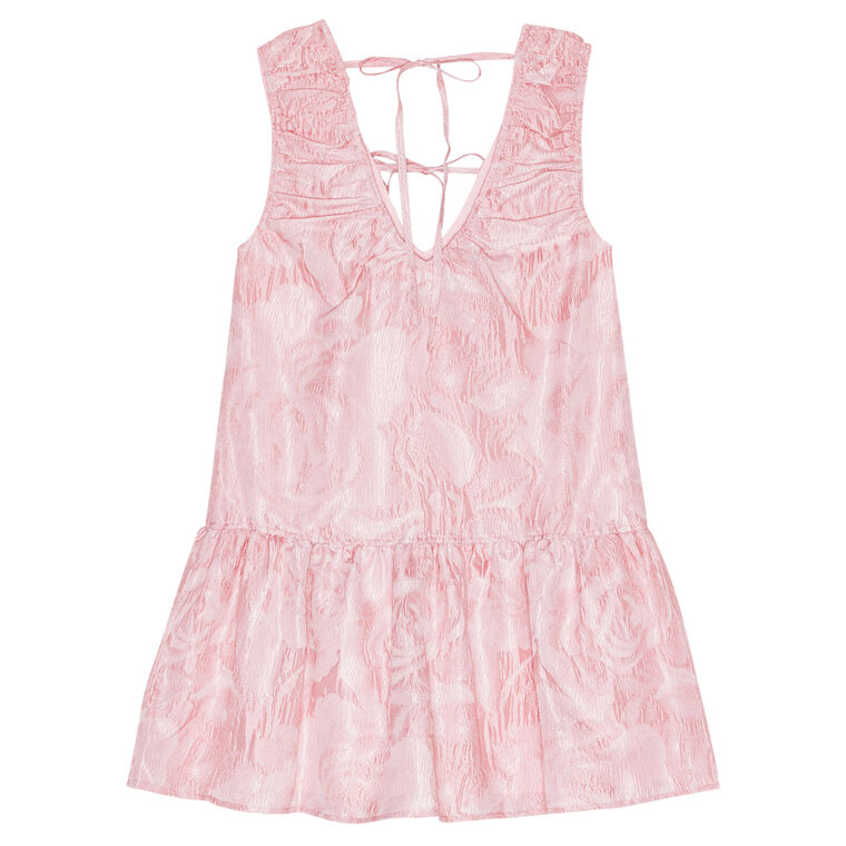 Textured Cloque Mini Dress image number null