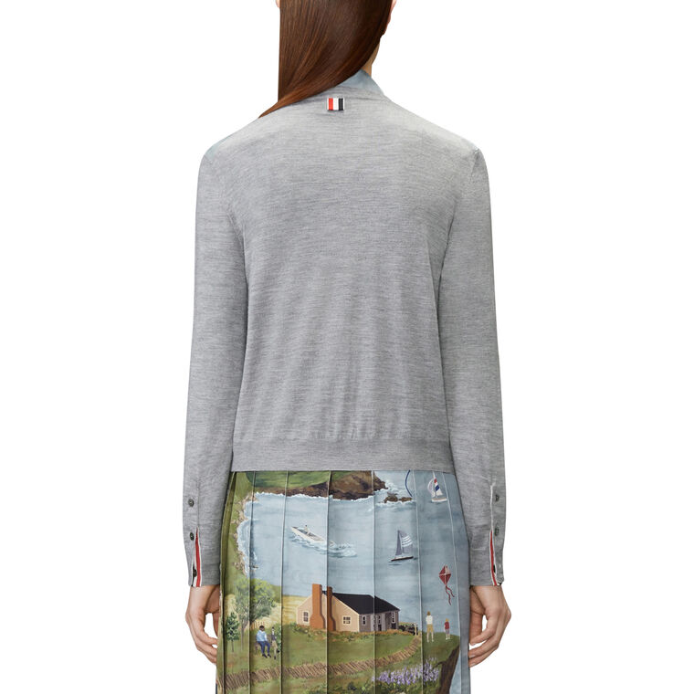 Long Sleeve Nantucket Scenic Cashmere Silk Cardigan image number null