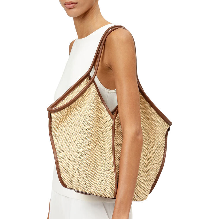 Calella Soft Raffia Tote Bag image number null
