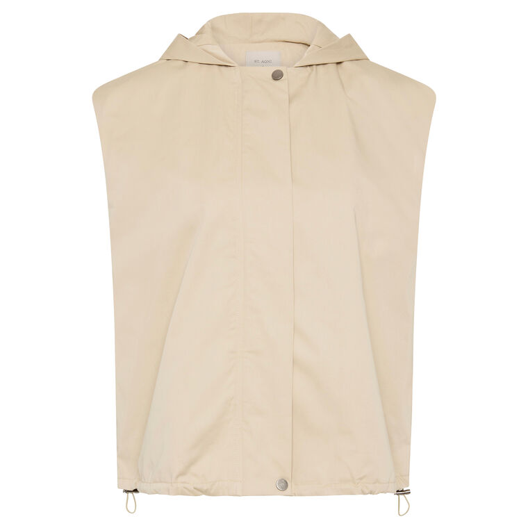 Cotton Sleeveless Parka image number null