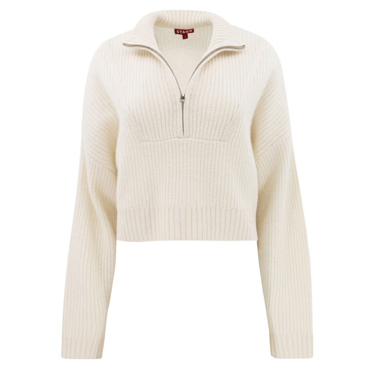 Cashmere Cropped Hampton Sweater image number null