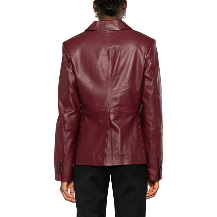 Aldo Leather Single-Breasted Jacket image number null