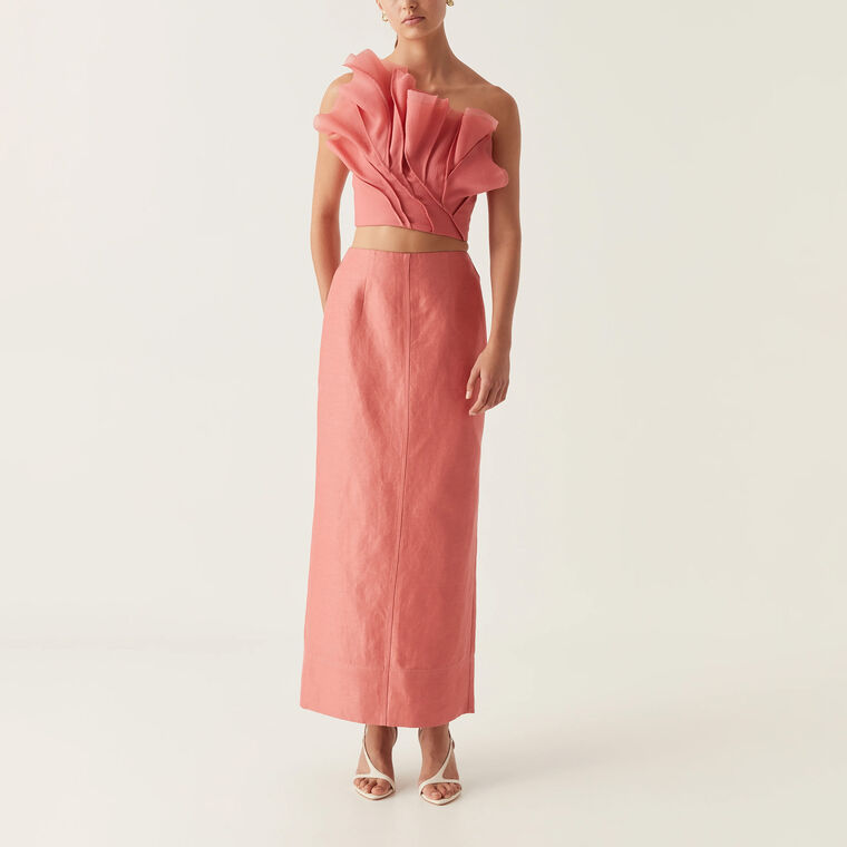 Mary Column Maxi Skirt image number null