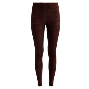 Lennox Mid-Rise Suede Legging
