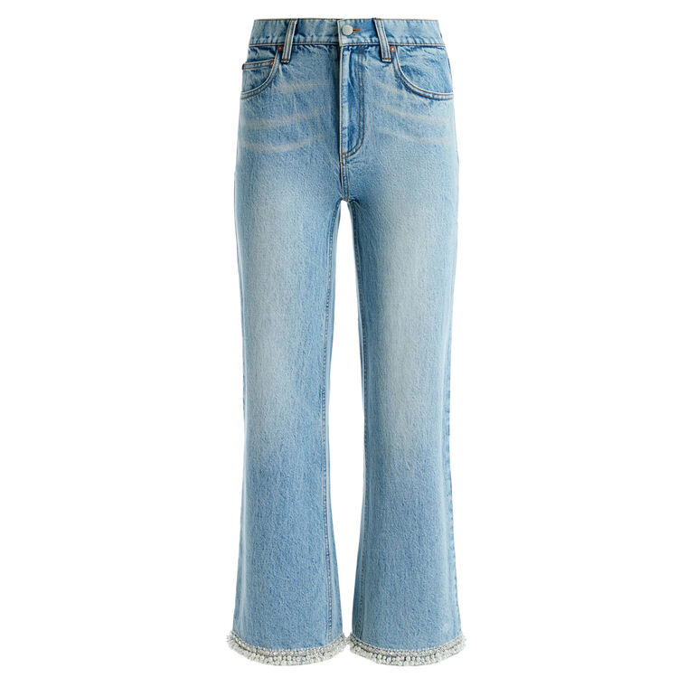 Ora High Rise Embellished Jean image number null