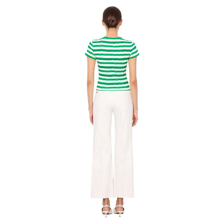 Tess Striped Crew Neck Tee image number null