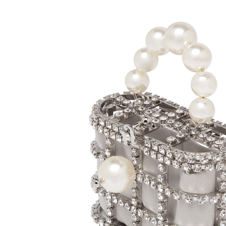 Holli Pocket Crystal Top Handle Bag image number null