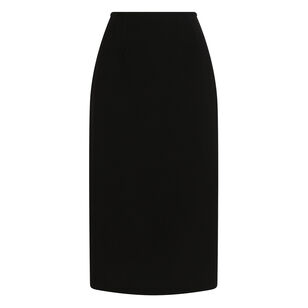 Double Crepe Midi Skirt